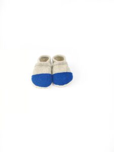 Barfussschuhe Kinder flach blau