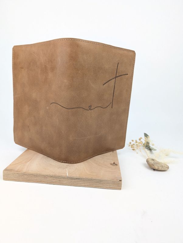 Personalisierte Bibelhülle aus Leder – Bild 3